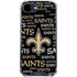 NFL New Orleans Saints Black Blast iPhone 16e Clear Case