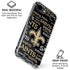 NFL New Orleans Saints Black Blast iPhone 16e Clear Case