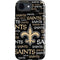 NFL New Orleans Saints Black Blast iPhone 16e Impact Case