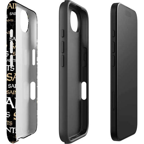 NFL New Orleans Saints Black Blast iPhone 16e Impact Case