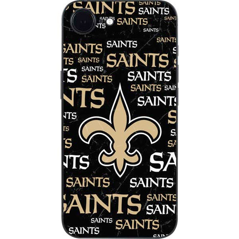 NFL New Orleans Saints Black Blast iPhone 16e Skin
