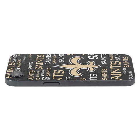 NFL New Orleans Saints Black Blast iPhone 16e Skin