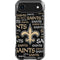 NFL New Orleans Saints Black Blast iPhone 17 Air Clear Case