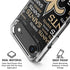 NFL New Orleans Saints Black Blast iPhone 17 Air Clear Case