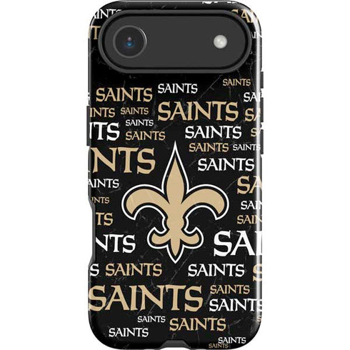NFL New Orleans Saints Black Blast iPhone 17 Air Impact Case