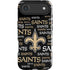 NFL New Orleans Saints Black Blast iPhone 17 Air Impact Case