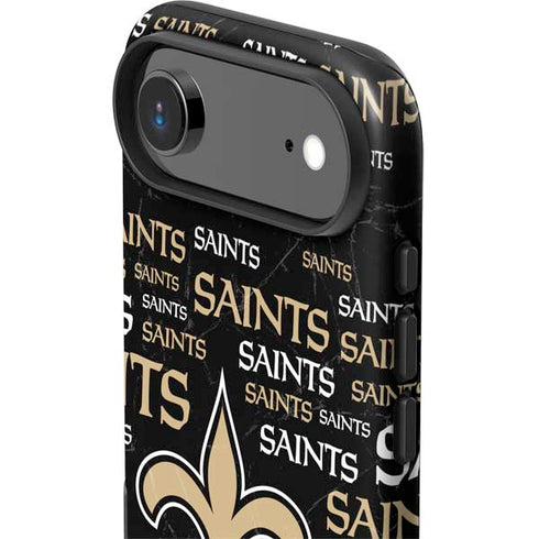 NFL New Orleans Saints Black Blast iPhone 17 Air Impact Case