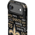 NFL New Orleans Saints Black Blast iPhone 17 Air Impact Case