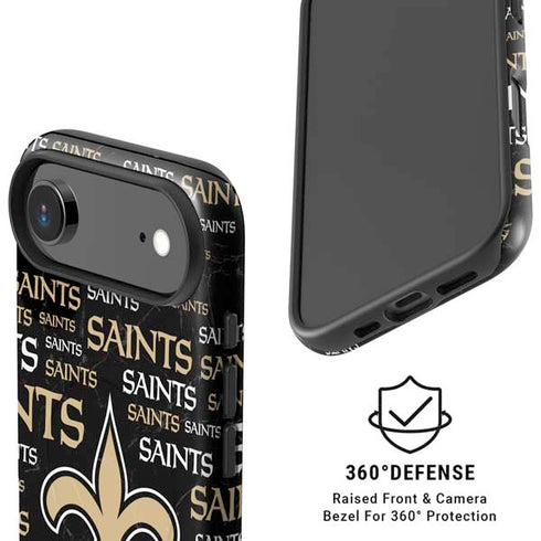 NFL New Orleans Saints Black Blast iPhone 17 Air Magsafe Impact Case