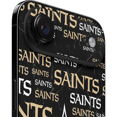 NFL New Orleans Saints Black Blast iPhone 17 Air Skin