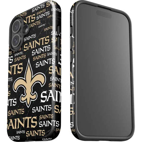 NFL New Orleans Saints Black Blast iPhone 17 Impact Case