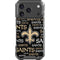 NFL New Orleans Saints Black Blast iPhone 17 Pro Clear Case