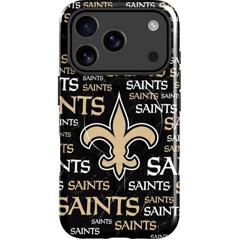 NFL New Orleans Saints Black Blast iPhone 17 Pro Magsafe Impact Case
