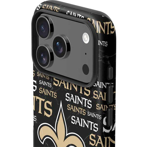 NFL New Orleans Saints Black Blast iPhone 17 Pro Max Impact Case
