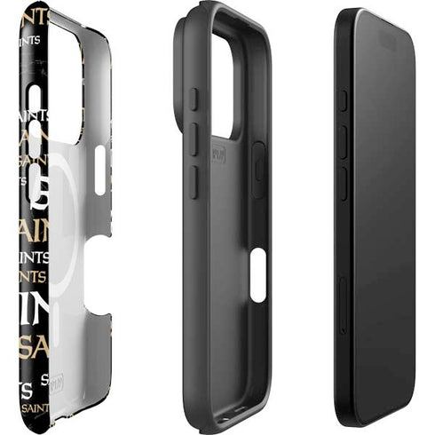 NFL New Orleans Saints Black Blast iPhone 17 Pro Max Magsafe Impact Case