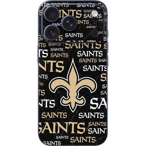 NFL New Orleans Saints Black Blast iPhone 17 Pro Max Skin