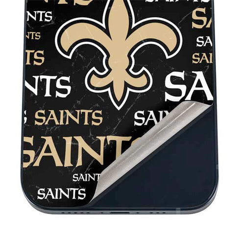 NFL New Orleans Saints Black Blast iPhone 17 Skin