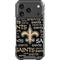 NFL New Orleans Saints Black Blast iPhone 18 Pro Clear Case