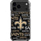 NFL New Orleans Saints Black Blast iPhone 18 Pro Max Clear Case