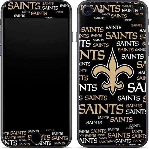 NFL New Orleans Saints Black Blast iPhone 8 Skin
