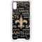 NFL New Orleans Saints Black Blast iPhone XS Clear Case