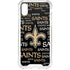 NFL New Orleans Saints Black Blast iPhone XS Clear Case