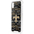 NFL New Orleans Saints Black Blast iPhone XS Clear Case