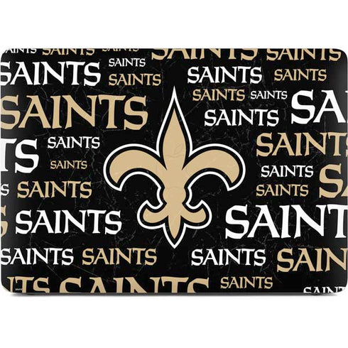 NFL New Orleans Saints Black Blast Apple MacBook Air Skin