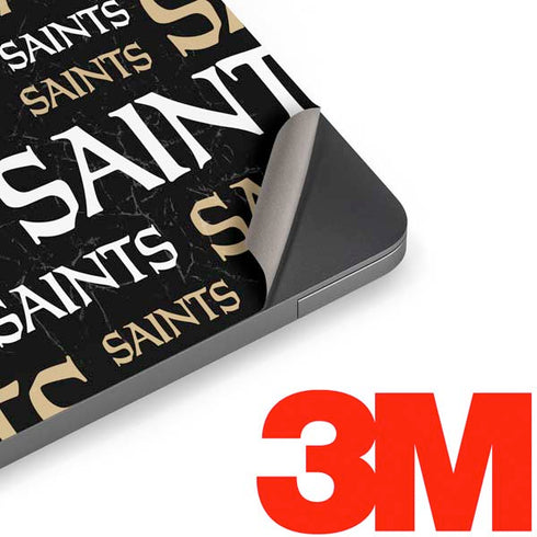 NFL New Orleans Saints Black Blast Apple MacBook Air Skin