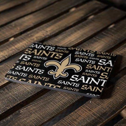 NFL New Orleans Saints Black Blast Apple MacBook Air Skin