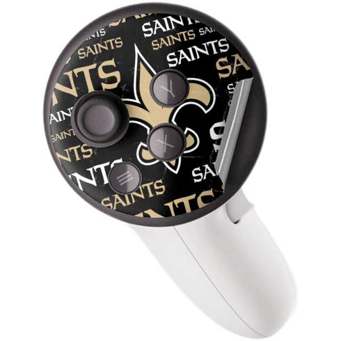 NFL New Orleans Saints Black Blast Meta Quest 3S Skin