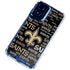 NFL New Orleans Saints Black Blast Moto G 5G (2024) Clear Case