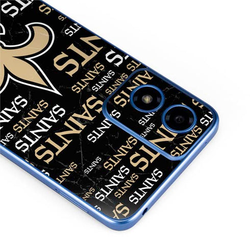 NFL New Orleans Saints Black Blast Moto G Play 4G (2024) Skin