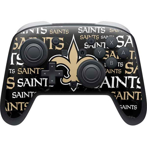 NFL New Orleans Saints Black Blast Nintendo Skins