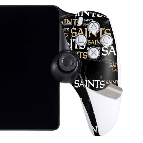 NFL New Orleans Saints Black Blast PlayStation Portal Remote Player Skin