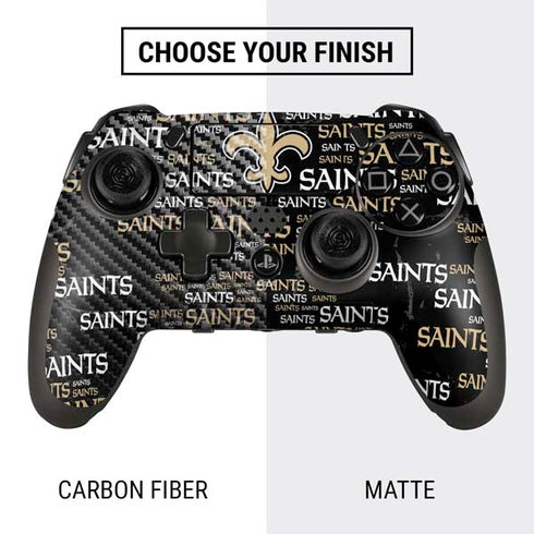 NFL New Orleans Saints Black Blast PlayStation Scuf Vantage 2 Controller Skin