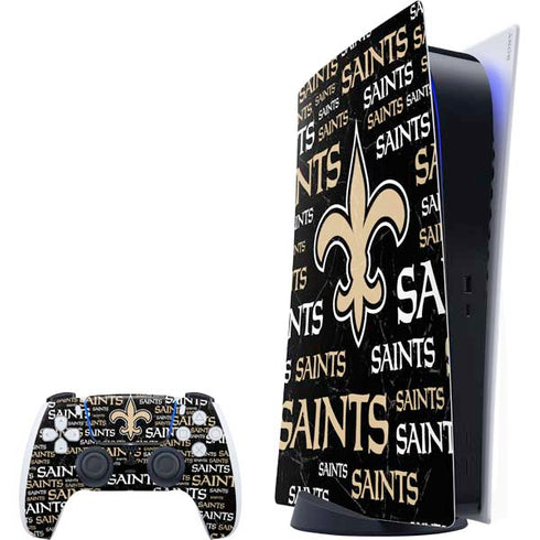 NFL New Orleans Saints Black Blast PlayStation PS5 Skins