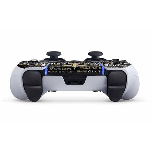 NFL New Orleans Saints Black Blast PS5 DualSense Edge Pro Controller Skin