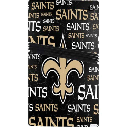 NFL New Orleans Saints Black Blast PS5 Pro Console Skin