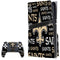 NFL New Orleans Saints Black Blast PS5 Pro Disk Bundle Skin