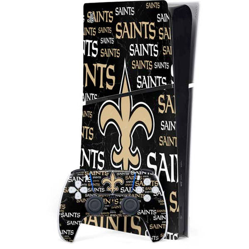 NFL New Orleans Saints Black Blast PlayStation PS5 Skins