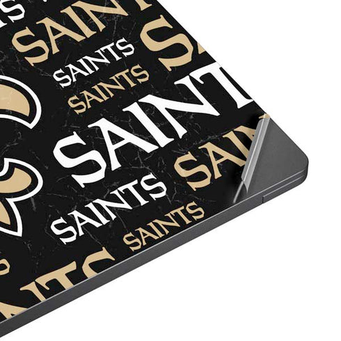NFL New Orleans Saints Black Blast Surface Laptop 7 13.8in Skin