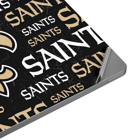 NFL New Orleans Saints Black Blast Laptop Skins