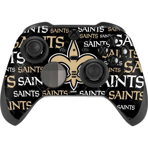 NFL New Orleans Saints Black Blast Xbox Elite Wireless Controller Series 2 Skin