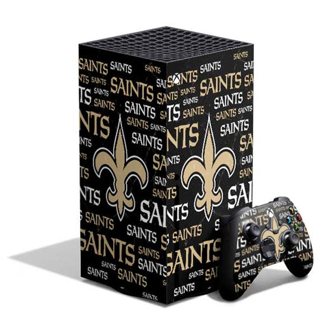 NFL New Orleans Saints Black Blast XBox Series X Digital Edition Bundle Skin
