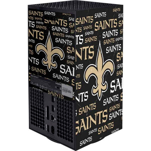NFL New Orleans Saints Black Blast XBox Series X Digital Edition Bundle Skin