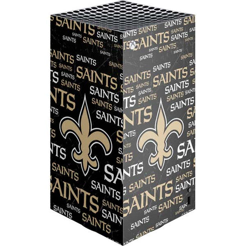 NFL New Orleans Saints Black Blast XBox Series X Digital Edition Console Skin