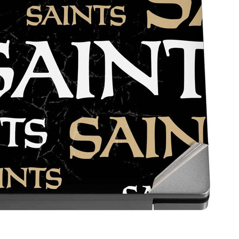 NFL New Orleans Saints Black Blast Dell XPS Skin