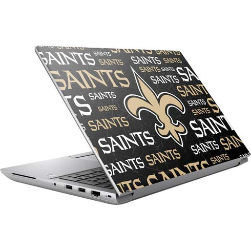 NFL New Orleans Saints Black Blast HP ZBook Fury 16 G10 Skin