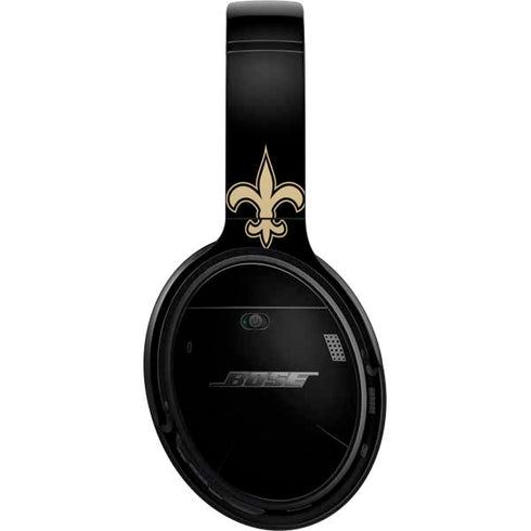 NFL New Orleans Saints Black Performance Series Bose QuietComfort 35 II Headphones Skin